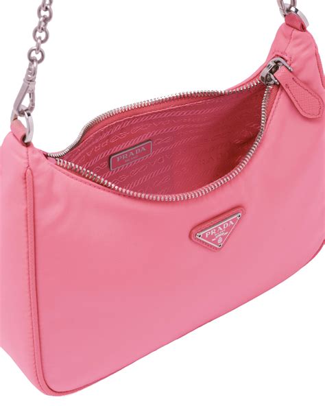 nylon prada bag pink